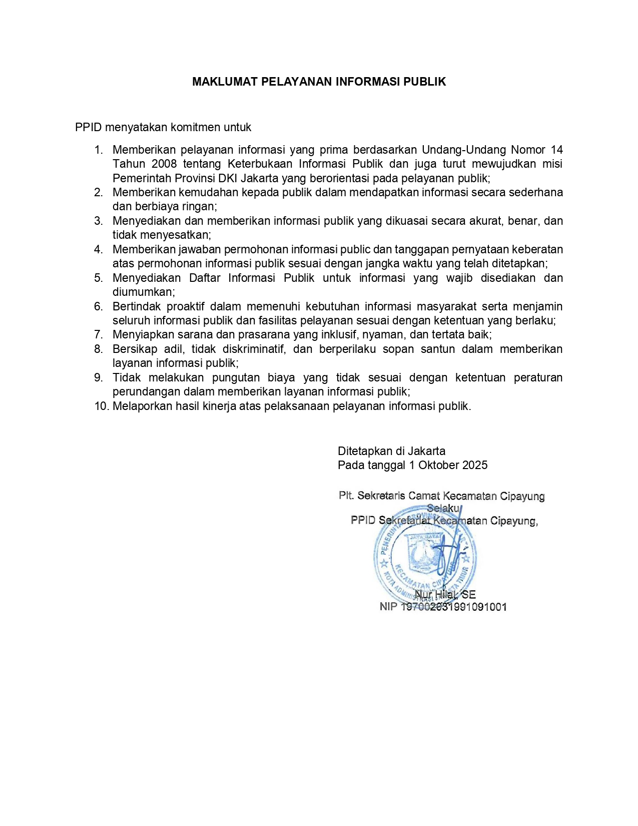 Maklumat Cipayung