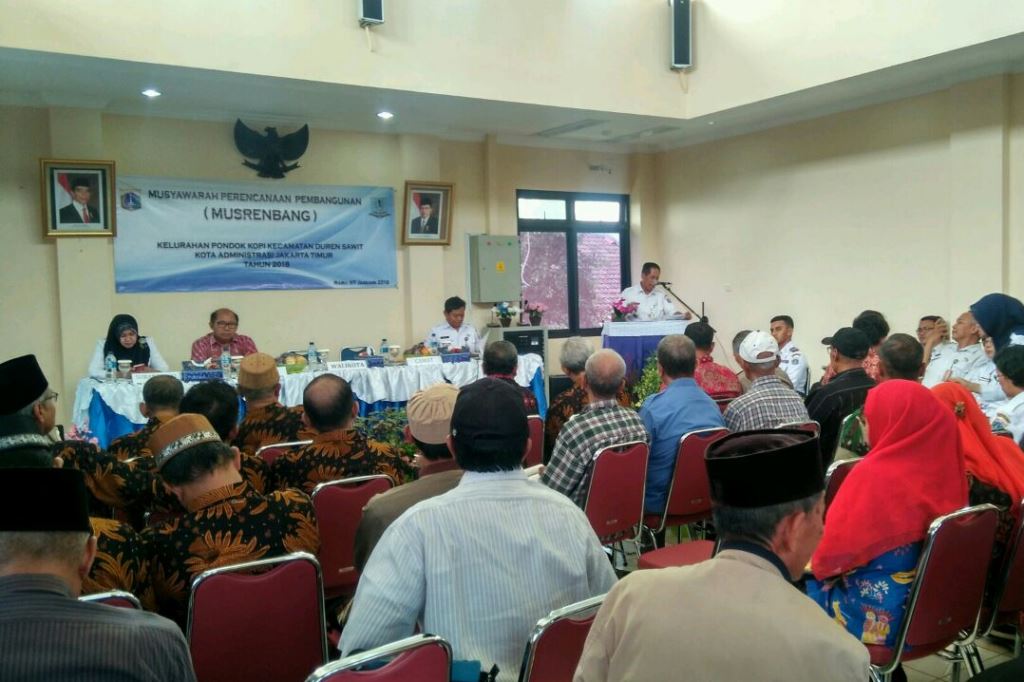 137 Usulan Warga Dibahas Pada Musrenbang Kelurahan Pondok Kopi