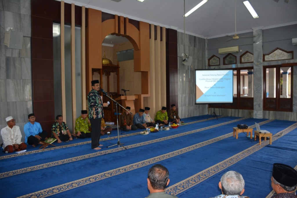 Wali Kota Terima Tim Penilai LBM Tingkat Provinsi DKI Jakarta Di Masjid Jami Daarul Muttaqien Kelurahan Pondok Kopi