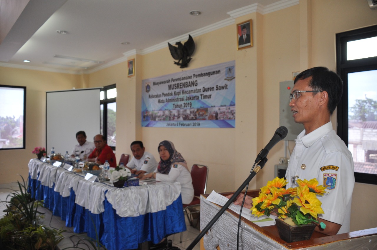 Dibuka Aspem Musrenbang Kelurahan Pondok Kopi Bahas 191 Usulan Warga