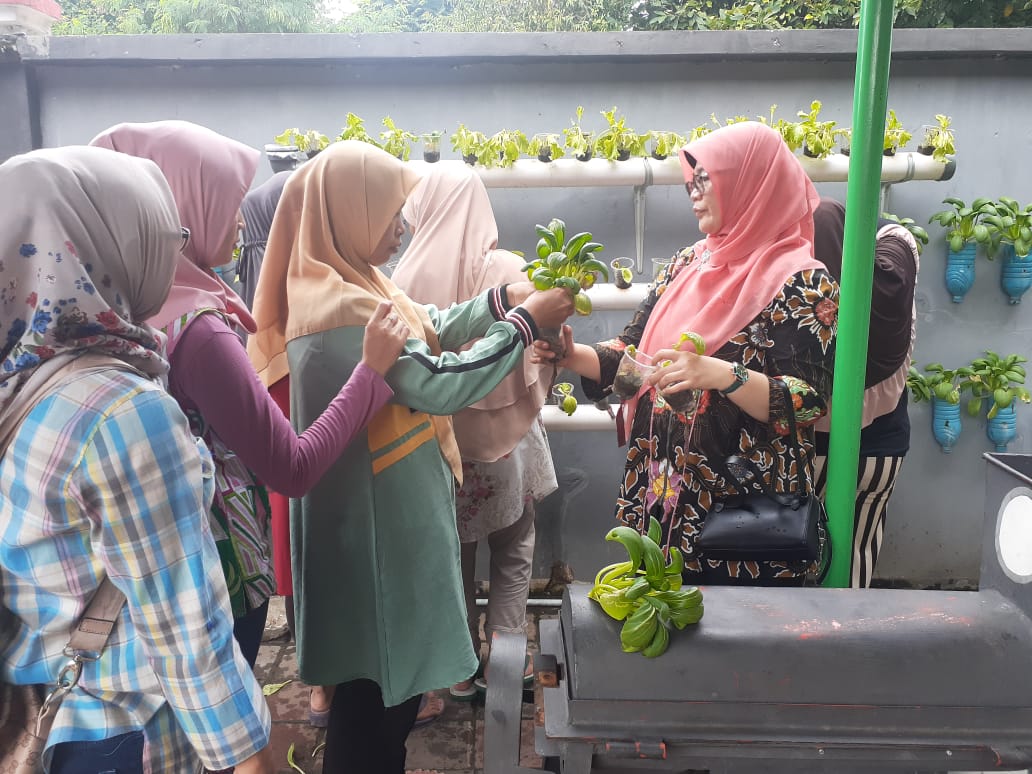Selain Sayuran, Urban Farming Kelurahan Pondok Kelapa Ditanami Tanaman Hias