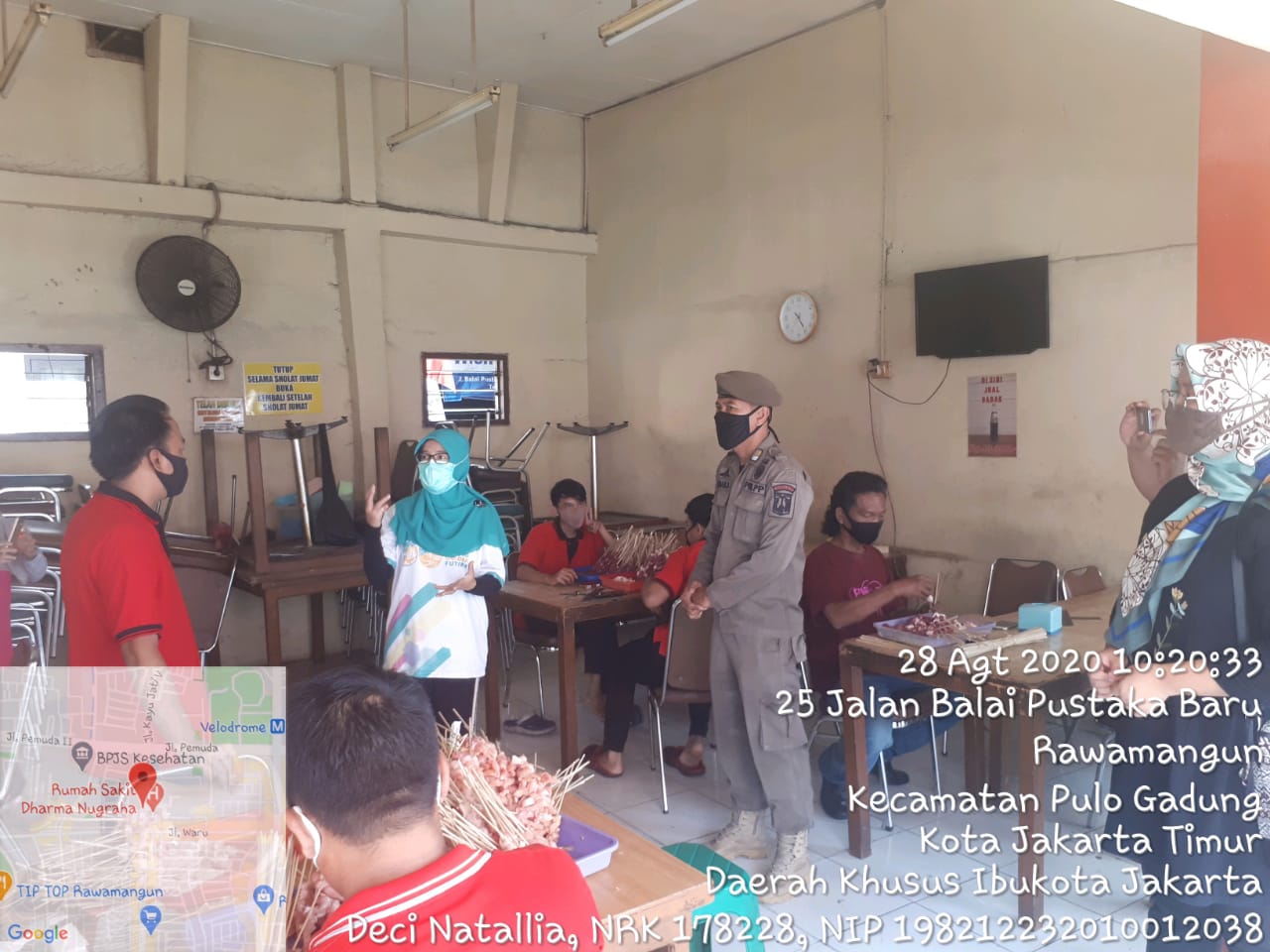 Kelurahan Rawamangun Gelar Aksi Gebrak Masker dan Sosialisasi 3M di 3 RW