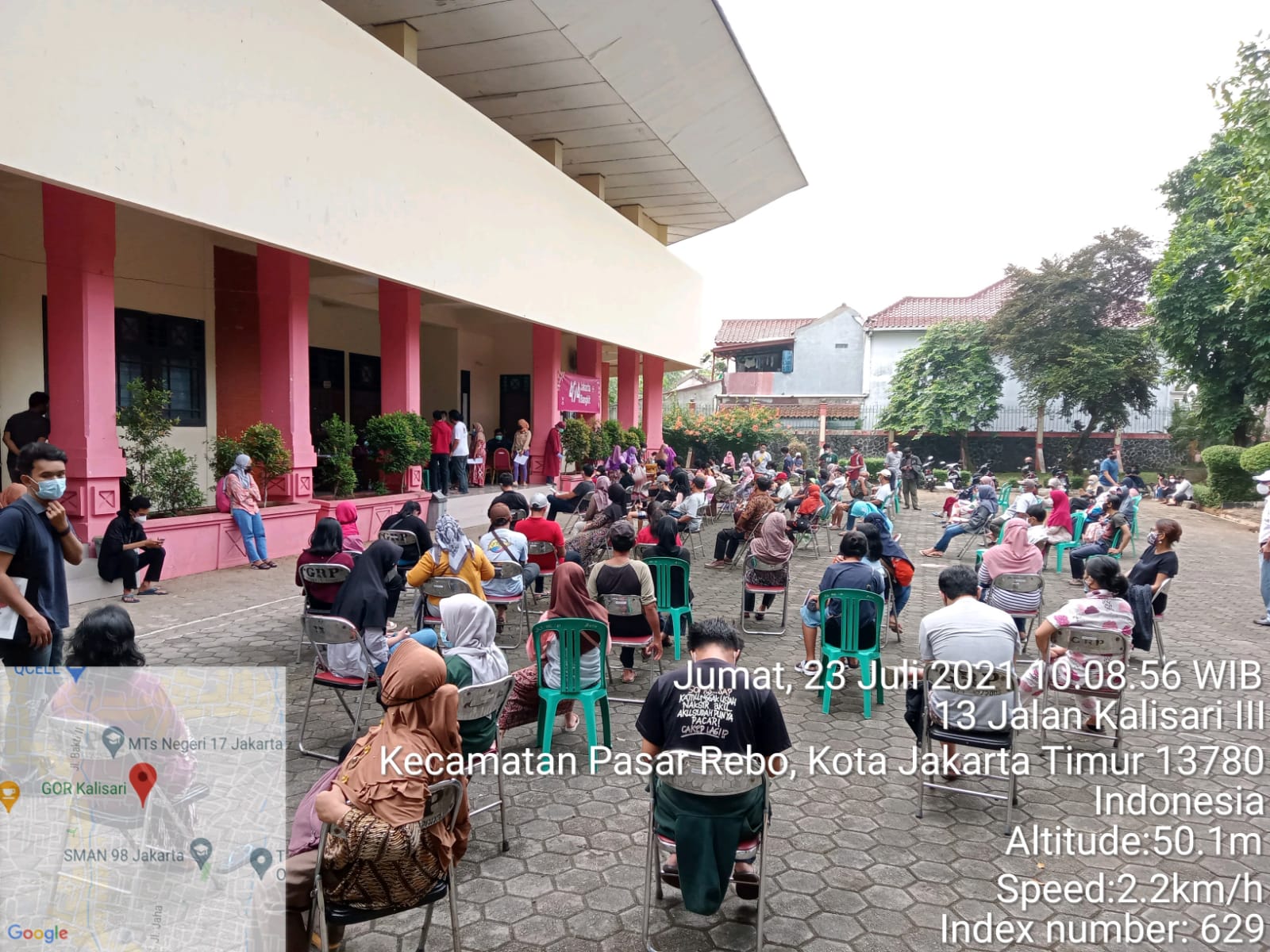 Vaksinasi Covid-19 di Dua Lokasi Wilayah Kelurahan Baru Capai Target