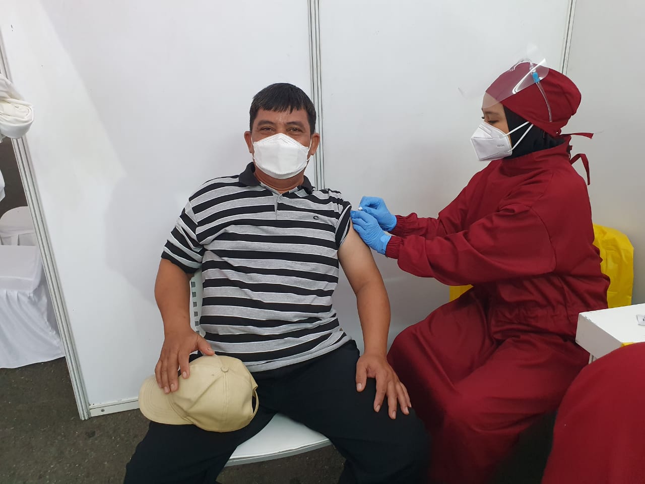 Kelurahan Cipinang Cempedak Bersama PT. WIKA Gelar Vaksinasi Covid-19