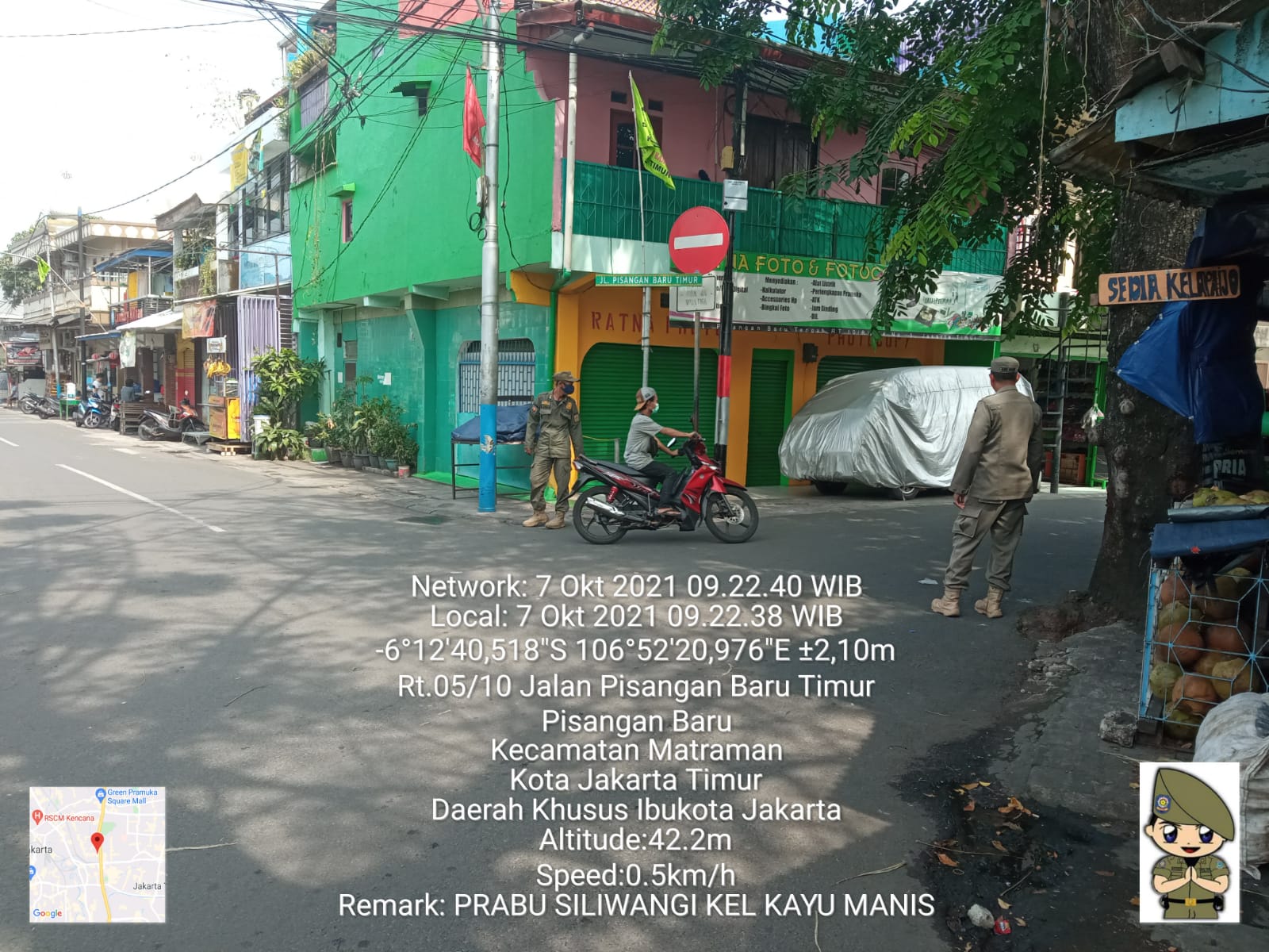 10 Pelanggar Prokes Terjaring Satpol PP Kelurahan Pisangan Baru