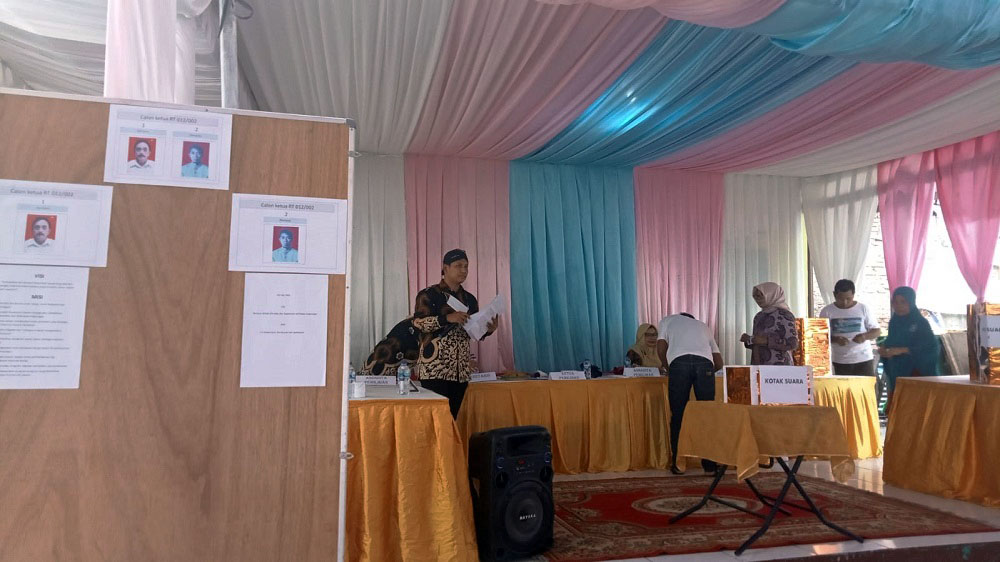 1000 Warga Ikuti Pemilihan Ketua RT di RW 02 Kelurahan Bambu Apus