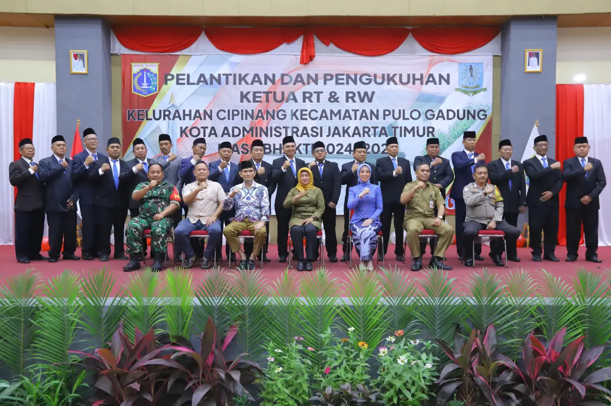 183 Ketua RT dan 18 Ketua RW Kelurahan Cipinang Dilantik, Bersinergi Wujudkan Jakarta Kota Global