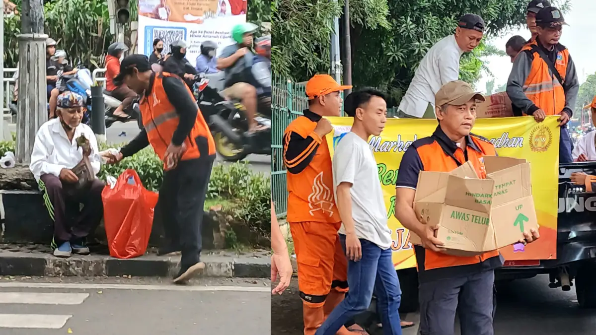 Berbagi di Bulan Ramadan, PPSU Kelurahan Cijantung Bagikan 400 Takjil