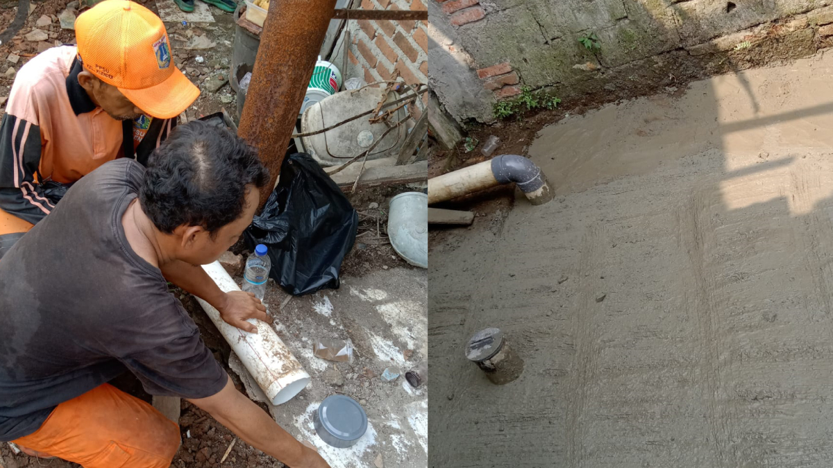 Kelurahan Klender Bangun STBM di Kampung Pertanian RW 010