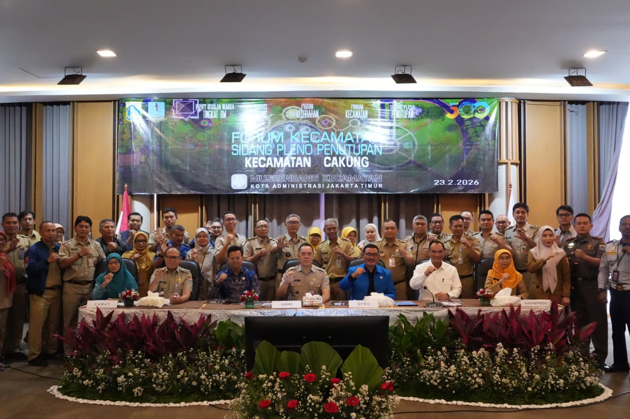 Pengendalian Genangan Jadi Fokus Forum Kecamatan dan Penutupan Musrenbang Kecamatan Cakung